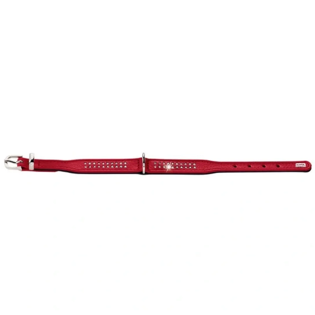 Discount Diamond petit halsbånd str.32 Rød - 24-28 cm Hvalpehalsbånd - Bløde Og Sikre Halsbånd Med Perfekt Pasform Til Din Hvalp|Hundehalsbånd Med Stil - Komfort Og Sikkerhed Til Din Hund