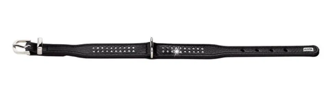 Best Diamond petit halsbånd str.32 Sort - 24-28 cm Hvalpehalsbånd - Bløde Og Sikre Halsbånd Med Perfekt Pasform Til Din Hvalp|Hundehalsbånd Med Stil - Komfort Og Sikkerhed Til Din Hund