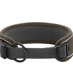 Best Divo Hundehalsbånd L 45-55 Brun/Grå - justerbart hundehalsbånd (45-55 cm, B 4,5 cm) Hvalpehalsbånd - Bløde Og Sikre Halsbånd Med Perfekt Pasform Til Din Hvalp|Hundehalsbånd Med Stil - Komfort Og Sikkerhed Til Din Hund