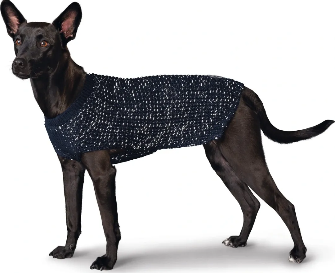Outlet Finja pullover strik mørkeblå str. 40 Hundetøj Til Hvalpe - Varme Dækkener Og Sko Til Trygge Gåture|Hundetøj Til Alle Hunde Med Varme Dækkener Og Sko