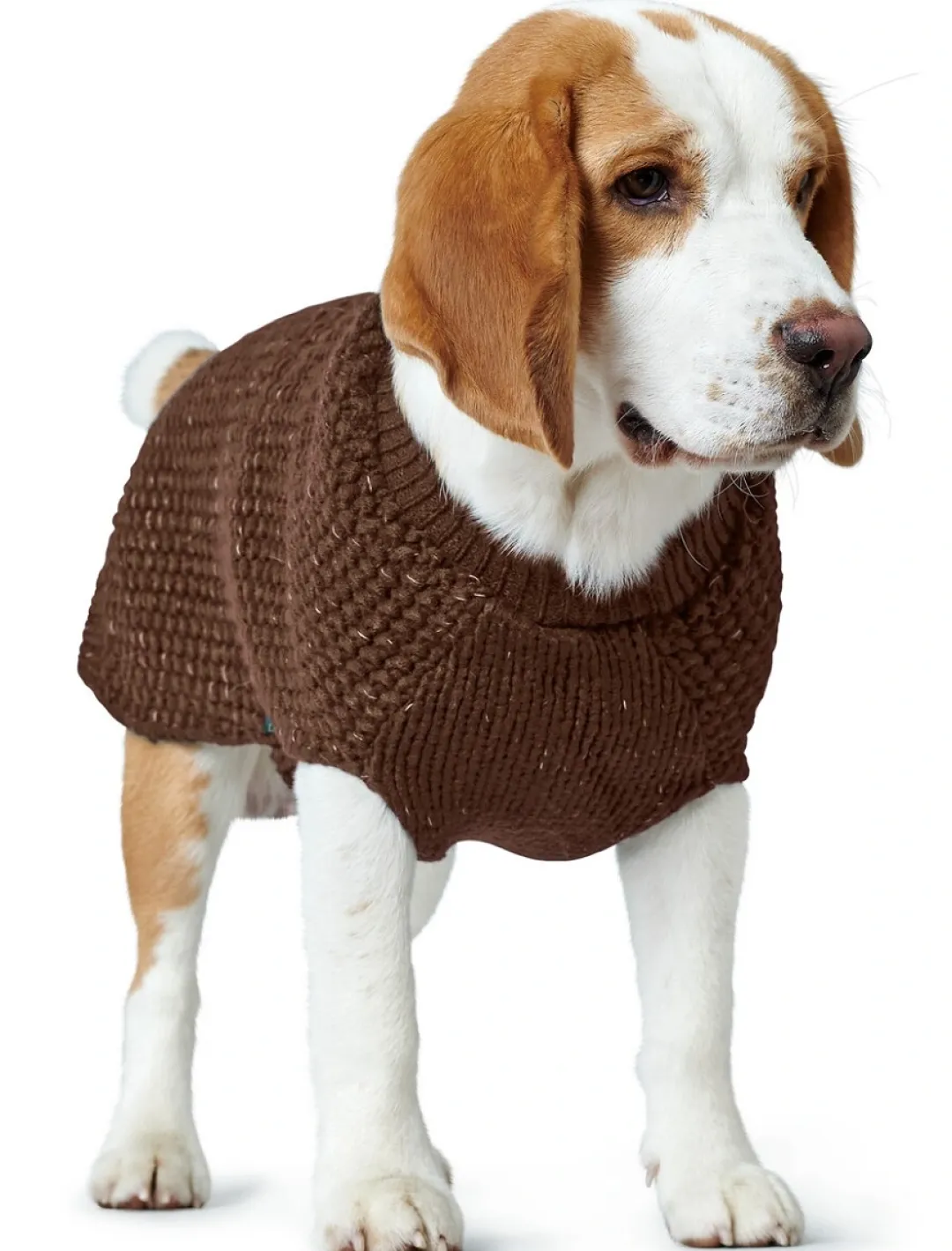 Best Finja pullover strik mørkebrun str. 55 Hundetøj Til Hvalpe - Varme Dækkener Og Sko Til Trygge Gåture|Hundetøj Til Alle Hunde Med Varme Dækkener Og Sko