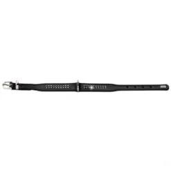 Hot Halsbånd Diamond Petit 30 Sort - 23-27 cm Hvalpehalsbånd - Bløde Og Sikre Halsbånd Med Perfekt Pasform Til Din Hvalp|Hundehalsbånd Med Stil - Komfort Og Sikkerhed Til Din Hund