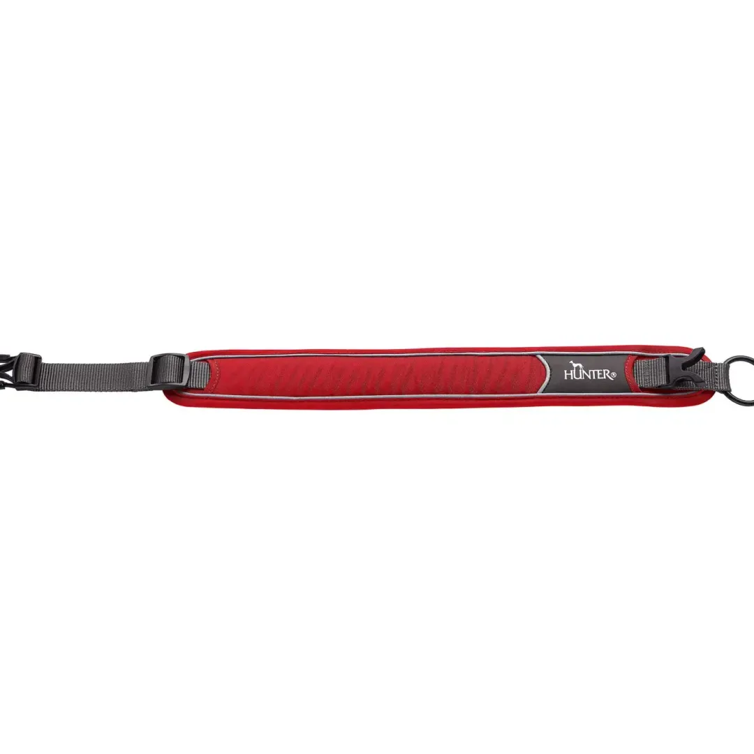 Best Halsbånd Divo L Rød/Grå - justerbart hundehalsbånd (45-55 cm, B 4,5 cm) Hvalpehalsbånd - Bløde Og Sikre Halsbånd Med Perfekt Pasform Til Din Hvalp|Hundehalsbånd Med Stil - Komfort Og Sikkerhed Til Din Hund