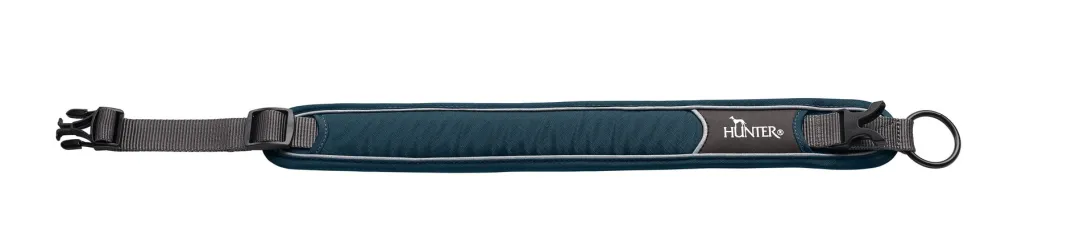 Hot Halsbånd Divo S Petrol/Grå - justerbart hundehalsbånd (25-35 cm, B 4 cm) Hvalpehalsbånd - Bløde Og Sikre Halsbånd Med Perfekt Pasform Til Din Hvalp|Hundehalsbånd Med Stil - Komfort Og Sikkerhed Til Din Hund