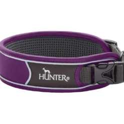Hot Halsbånd Divo S Violet/Grå - justerbart hundehalsbånd (25-35 cm, B 4 cm) Hvalpehalsbånd - Bløde Og Sikre Halsbånd Med Perfekt Pasform Til Din Hvalp|Hundehalsbånd Med Stil - Komfort Og Sikkerhed Til Din Hund