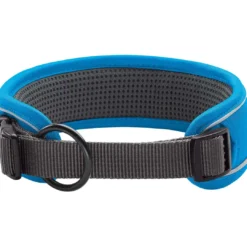 Best Halsbånd Divo XL Lyseblå/Grå - justerbart hundehalsbånd (55-65 cm, B 5,5 cm) Hvalpehalsbånd - Bløde Og Sikre Halsbånd Med Perfekt Pasform Til Din Hvalp|Hundehalsbånd Med Stil - Komfort Og Sikkerhed Til Din Hund
