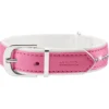 Hot Halsbånd XS 17-20,5 cm Diamond Petit Pink Hvalpehalsbånd - Bløde Og Sikre Halsbånd Med Perfekt Pasform Til Din Hvalp|Hundehalsbånd Med Stil - Komfort Og Sikkerhed Til Din Hund