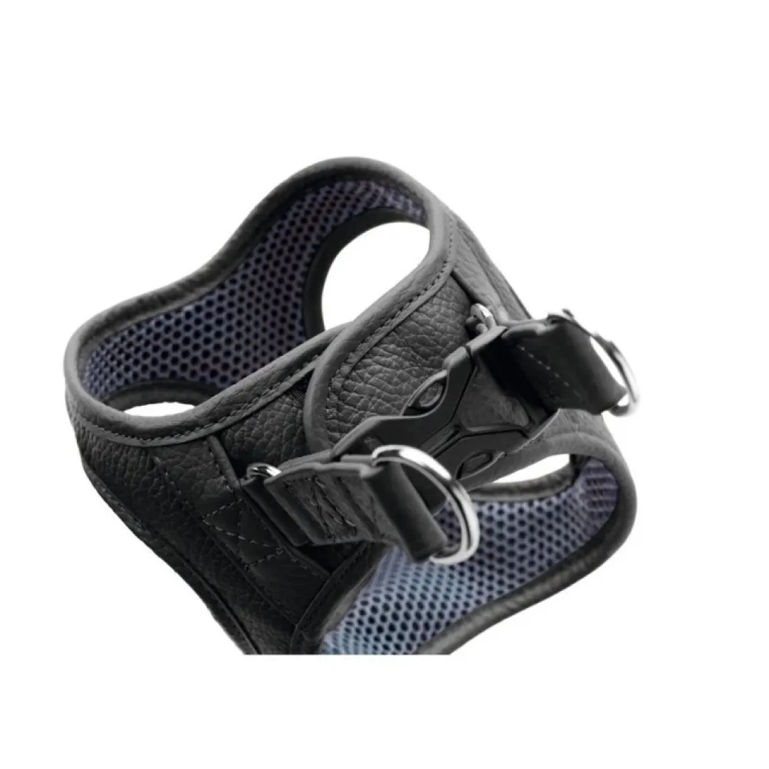 Discount Hilo læder hundesele sort XXS/XS - hals 30-34 cm Hvalpeseler - Bløde Justerbare Seler Der Giver Din Hvalp Tryghed Og Støtte På Turen|Hundeseler Til Alle Behov Og Hundestørrelser