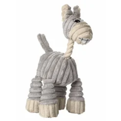 New Huggly Zoo Æsel Hundelegetøj - bamse med squeaker Hundelegetøj Til Alle Hunde Leg Og Aktivering Året Rundt|Legetøj Til Hvalpe - Sjov Leg, Aktivering Og Tryghed Fra Første Dag