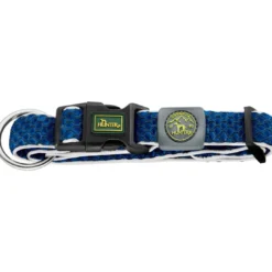 hunde halsbånd Hilo Blå XL - justerbart hundehalsbånd (45-70 cm, B 3,8 cm) Hvalpehalsbånd - Bløde Og Sikre Halsbånd Med Perfekt Pasform Til Din Hvalp|Hundehalsbånd Med Stil - Komfort Og Sikkerhed Til Din Hund