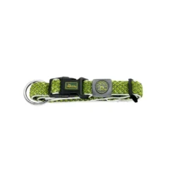 Best hunde halsbånd Hilo Lime L-XL - justerbart hundehalsbånd (40-60 cm, B 3,2 cm) Hvalpehalsbånd - Bløde Og Sikre Halsbånd Med Perfekt Pasform Til Din Hvalp|Hundehalsbånd Med Stil - Komfort Og Sikkerhed Til Din Hund