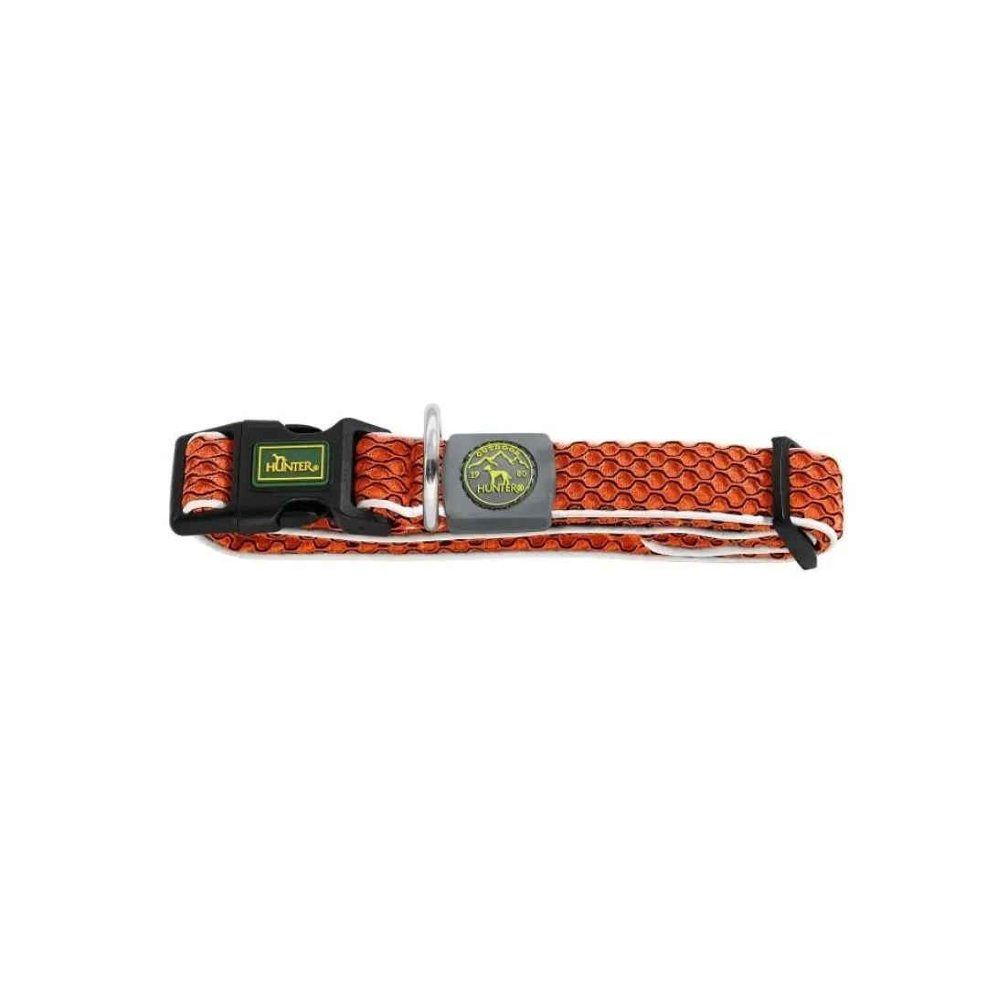 Discount hunde halsbånd Hilo Orange M-L - justerbart hundehalsbånd (33-50 cm, B 2,5 cm) Hvalpehalsbånd - Bløde Og Sikre Halsbånd Med Perfekt Pasform Til Din Hvalp|Hundehalsbånd Med Stil - Komfort Og Sikkerhed Til Din Hund