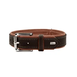 Best Hundehalsbånd læder Canada Elg Str.40 Sort/Cognac - 29-35 cm Hvalpehalsbånd - Bløde Og Sikre Halsbånd Med Perfekt Pasform Til Din Hvalp|Hundehalsbånd Med Stil - Komfort Og Sikkerhed Til Din Hund