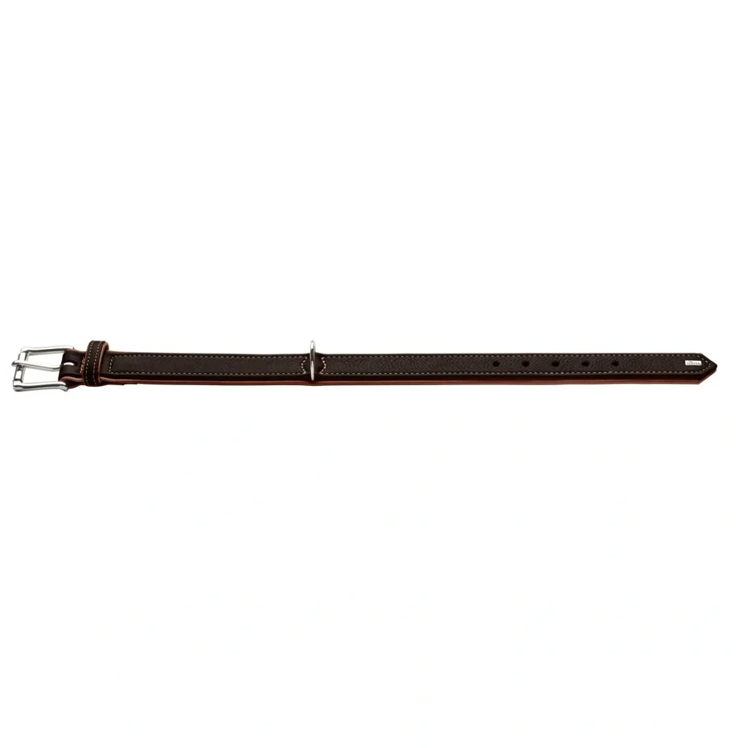 Discount Hundehalsbånd læder Canada Elg Str.45 Sort/Cognac - 33-39 cm Hvalpehalsbånd - Bløde Og Sikre Halsbånd Med Perfekt Pasform Til Din Hvalp|Hundehalsbånd Med Stil - Komfort Og Sikkerhed Til Din Hund