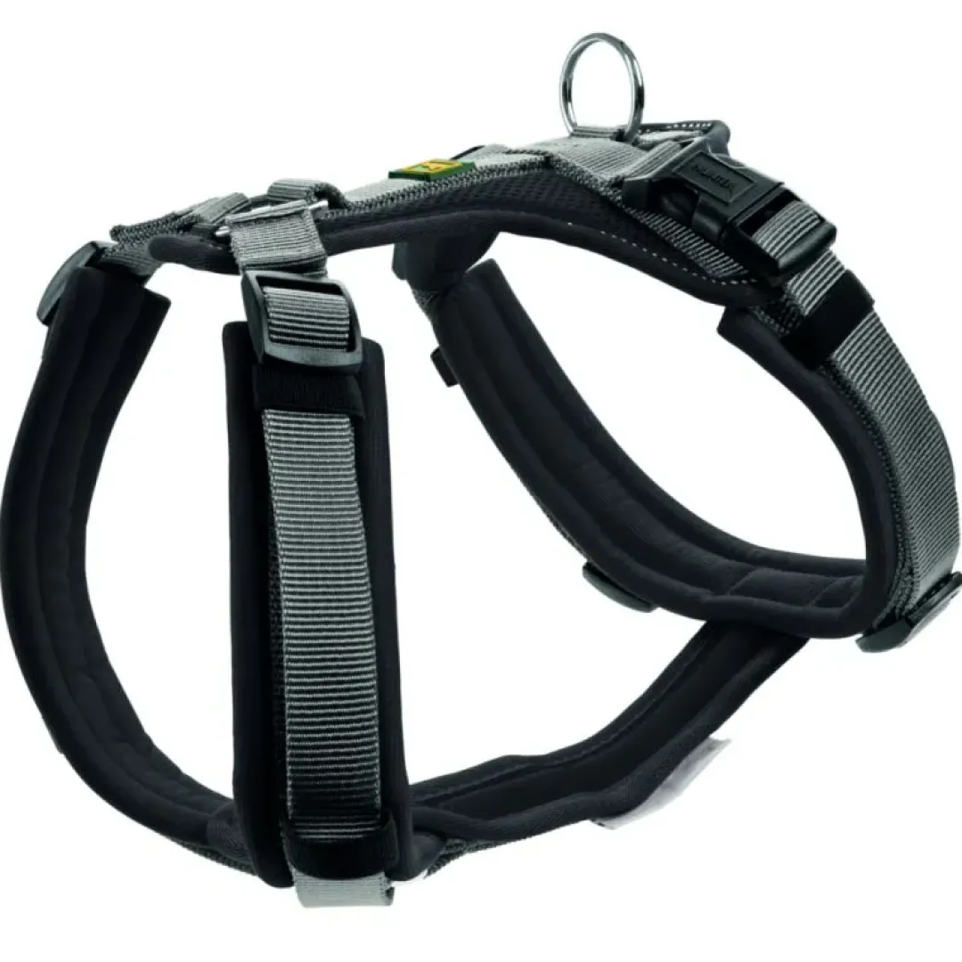 Clearance hundesele Maldon Sort og Grå XS længde 31-49 cm 1,5 cm - let og præcis pasform Hundeseler Til Alle Behov Og Hundestørrelser