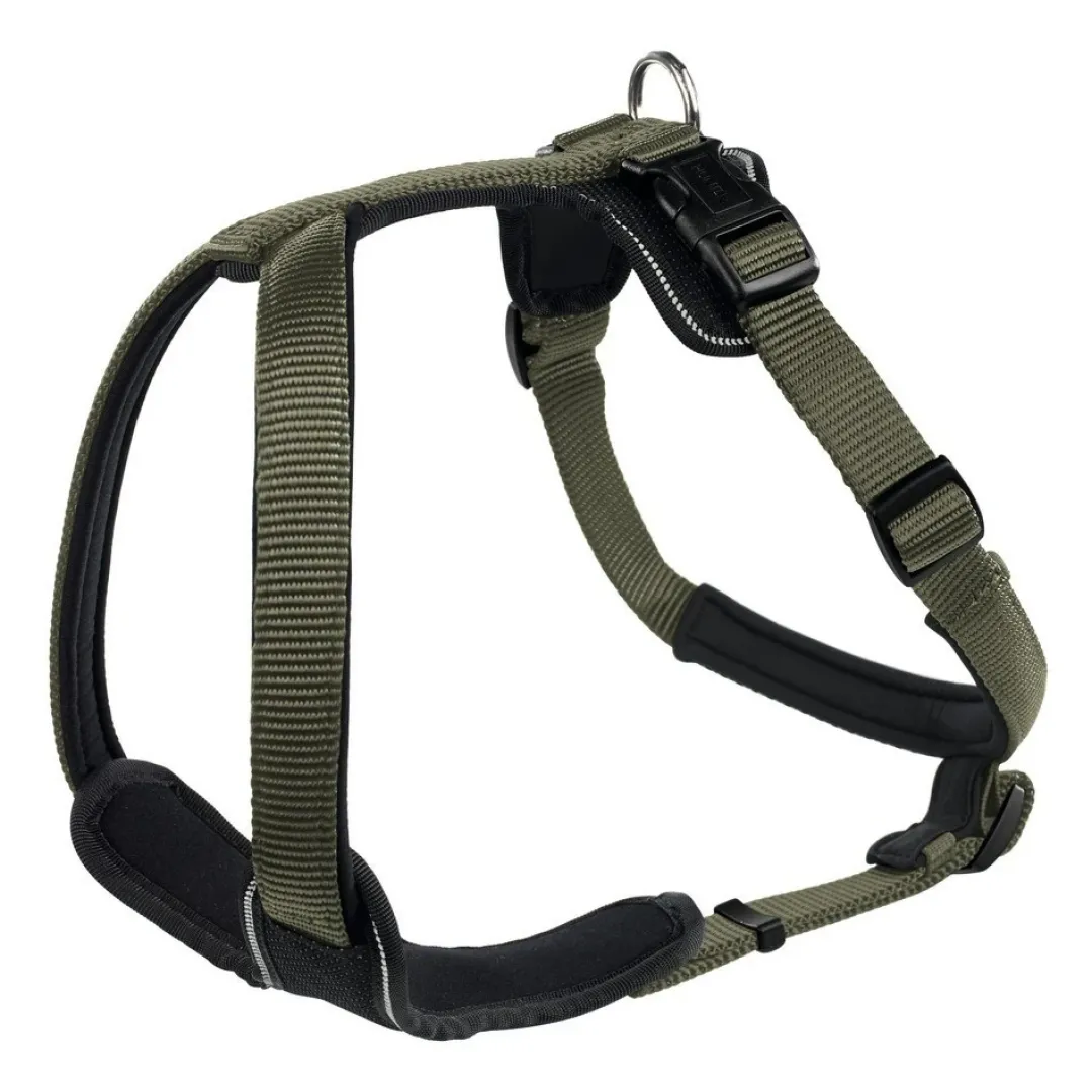 Best hundesele Neopren Oliven XL længde 73-94 cm 2,5 cm - blød og stabil komfort Hundeseler Til Alle Behov Og Hundestørrelser