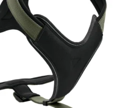 Best hundesele Neopren Oliven XL længde 73-94 cm 2,5 cm - blød og stabil komfort Hundeseler Til Alle Behov Og Hundestørrelser