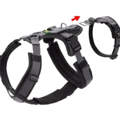 hundesele Safety Maldon Gråsort L længde 66-118 cm 2,5 cm - sikker stabilitet Hundeseler Til Alle Behov Og Hundestørrelser
