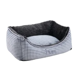 Hot hundeseng Astana Medium 80x60 cm Blå Hundesenge Og Kurve Til Hunde - Bløde Og Komfortable|Sovepladser Til Hvalpe - Hundesenge, Kølemåtter Og Trygge Hvilesteder
