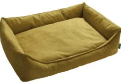 Online hundeseng Eiby Stor 100x70 cm Gul Hundesenge Og Kurve Til Hunde - Bløde Og Komfortable|Sovepladser Til Hvalpe - Hundesenge, Kølemåtter Og Trygge Hvilesteder
