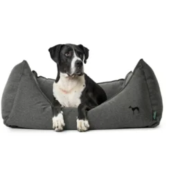Online hundeseng Living Medium 80x60x25 cm Antracit Hundesenge Og Kurve Til Hunde - Bløde Og Komfortable|Sovepladser Til Hvalpe - Hundesenge, Kølemåtter Og Trygge Hvilesteder