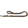 Outlet Hundesnor Canada Elg læder line 15mm Sort/Cognac Hundesnor I Mange Varianter Og Materialer|Hundesnor Til Hvalpe
