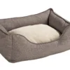 hundesofa Boston Medium 80 x 60 x 25 cm Brun Hundesenge Og Kurve Til Hunde - Bløde Og Komfortable|Sovepladser Til Hvalpe - Hundesenge, Kølemåtter Og Trygge Hvilesteder