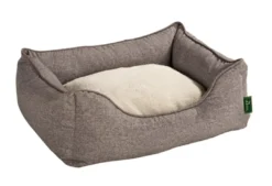 hundesofa Boston Medium 80 x 60 x 25 cm Brun Hundesenge Og Kurve Til Hunde - Bløde Og Komfortable|Sovepladser Til Hvalpe - Hundesenge, Kølemåtter Og Trygge Hvilesteder