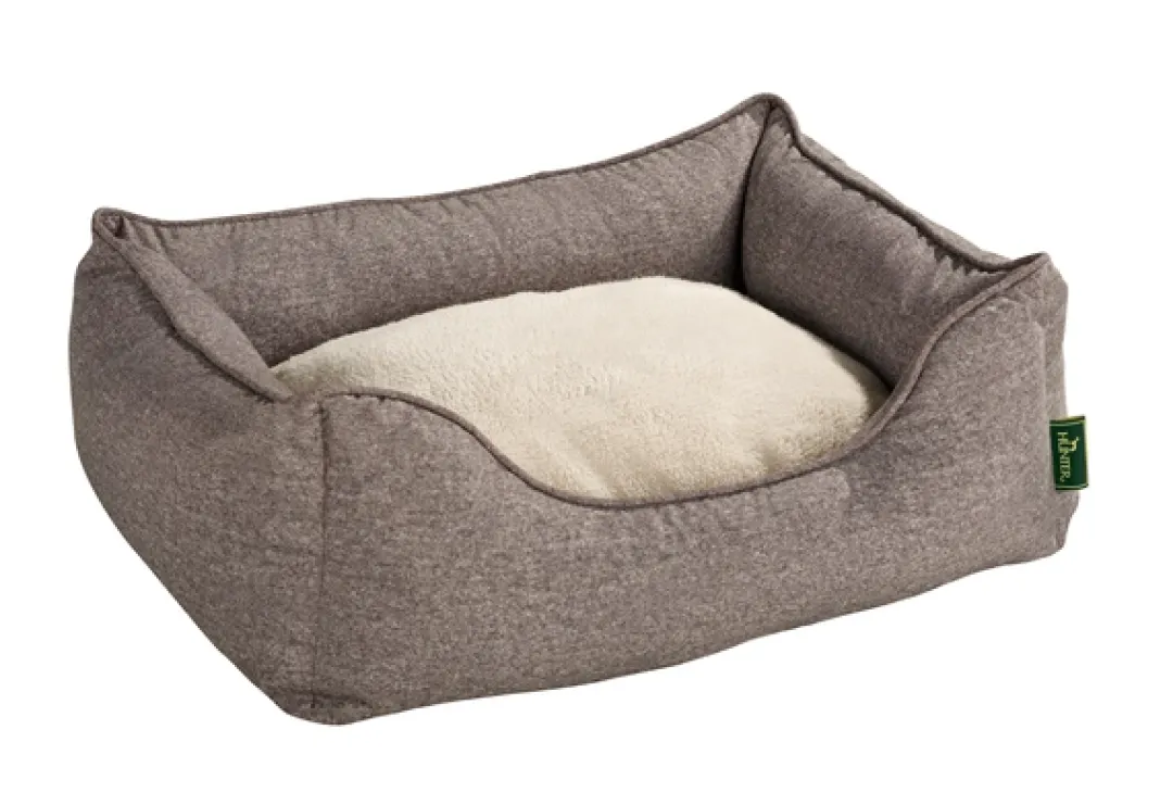 hundesofa Boston Medium 80 x 60 x 25 cm Brun Hundesenge Og Kurve Til Hunde - Bløde Og Komfortable|Sovepladser Til Hvalpe - Hundesenge, Kølemåtter Og Trygge Hvilesteder