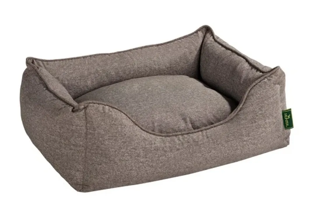 hundesofa Boston Medium 80 x 60 x 25 cm Brun Hundesenge Og Kurve Til Hunde - Bløde Og Komfortable|Sovepladser Til Hvalpe - Hundesenge, Kølemåtter Og Trygge Hvilesteder
