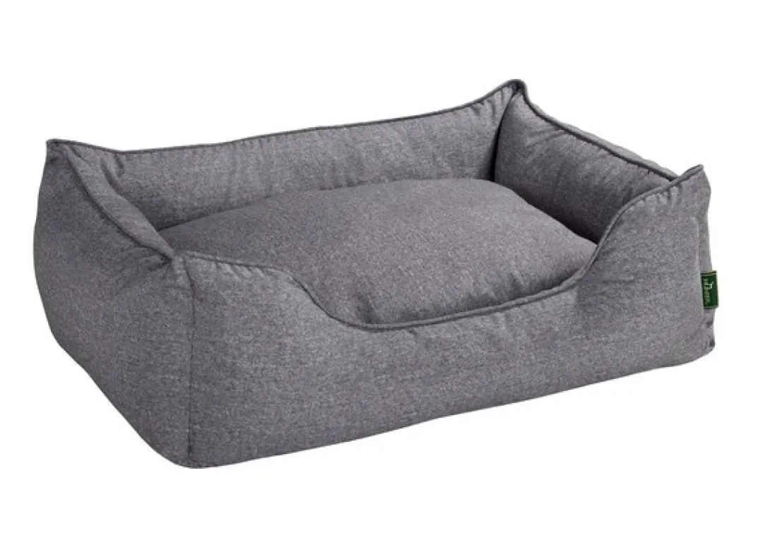hundesofa Boston X-Large 120 x 80 cm Grå Hundesenge Og Kurve Til Hunde - Bløde Og Komfortable|Sovepladser Til Hvalpe - Hundesenge, Kølemåtter Og Trygge Hvilesteder