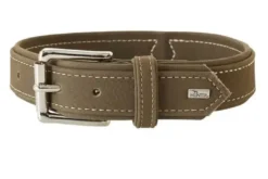 Hunting halsbånd str.50 Oliven - justerbart hundehalsbånd (37 - 43 cm., B 2,8 cm.) Hvalpehalsbånd - Bløde Og Sikre Halsbånd Med Perfekt Pasform Til Din Hvalp|Hundehalsbånd Med Stil - Komfort Og Sikkerhed Til Din Hund