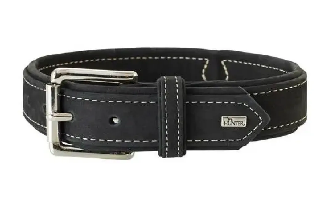 Online Hunting halsbånd str.35 Sort - justerbart hundehalsbånd (24 - 30 cm., B 1,8 cm.) Hvalpehalsbånd - Bløde Og Sikre Halsbånd Med Perfekt Pasform Til Din Hvalp|Hundehalsbånd Med Stil - Komfort Og Sikkerhed Til Din Hund