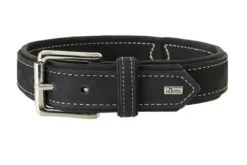 Best Hunting halsbånd str.40 Sort - justerbart hundehalsbånd (29 - 35 cm., B 1,8 cm.) Hvalpehalsbånd - Bløde Og Sikre Halsbånd Med Perfekt Pasform Til Din Hvalp|Hundehalsbånd Med Stil - Komfort Og Sikkerhed Til Din Hund