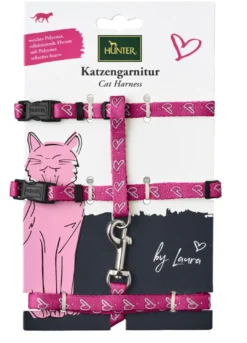Clearance Kattesele Pink Kattehalsbånd Og Katteseler