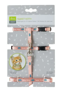 Online Kattesele Sweet Kitty Rosa Kattehalsbånd Og Katteseler