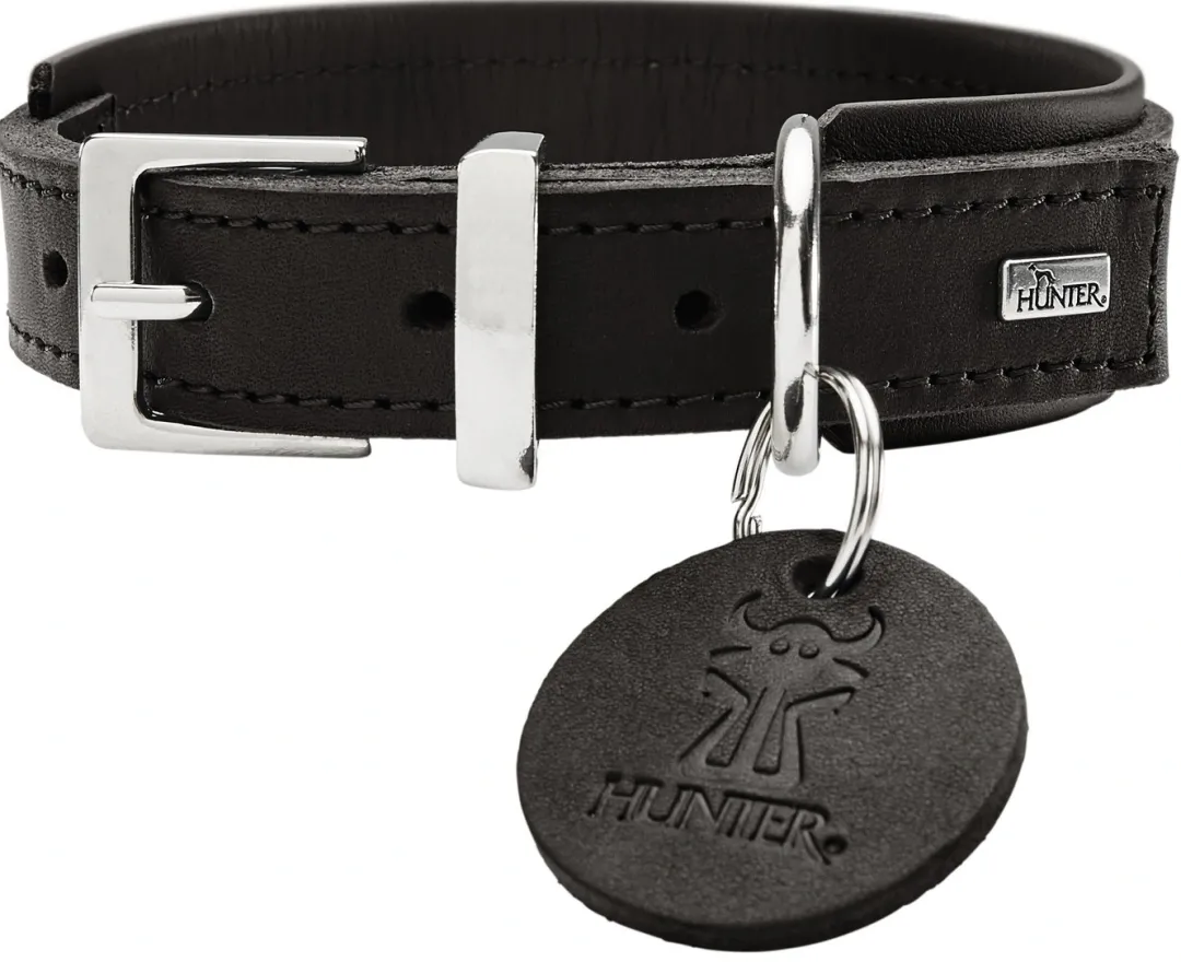 Best Larvik Comfort 50 Sort Hundehalsbånd - justerbart hundehalsbånd (35 - 42 cm, B 2,8 Hvalpehalsbånd - Bløde Og Sikre Halsbånd Med Perfekt Pasform Til Din Hvalp|Hundehalsbånd Med Stil - Komfort Og Sikkerhed Til Din Hund