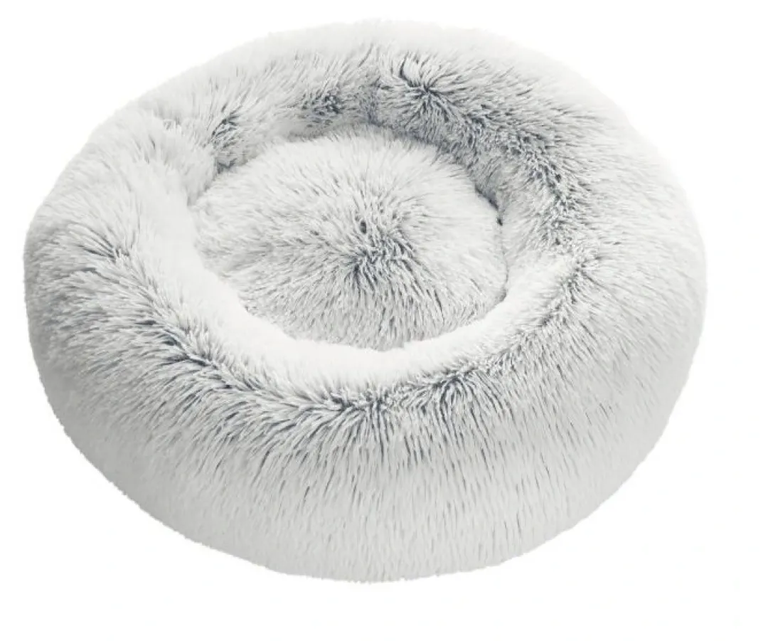 Outlet Loppa donut hundeseng Ø 50 cm Hvid Hundesenge Og Kurve Til Hunde - Bløde Og Komfortable|Sovepladser Til Hvalpe - Hundesenge, Kølemåtter Og Trygge Hvilesteder