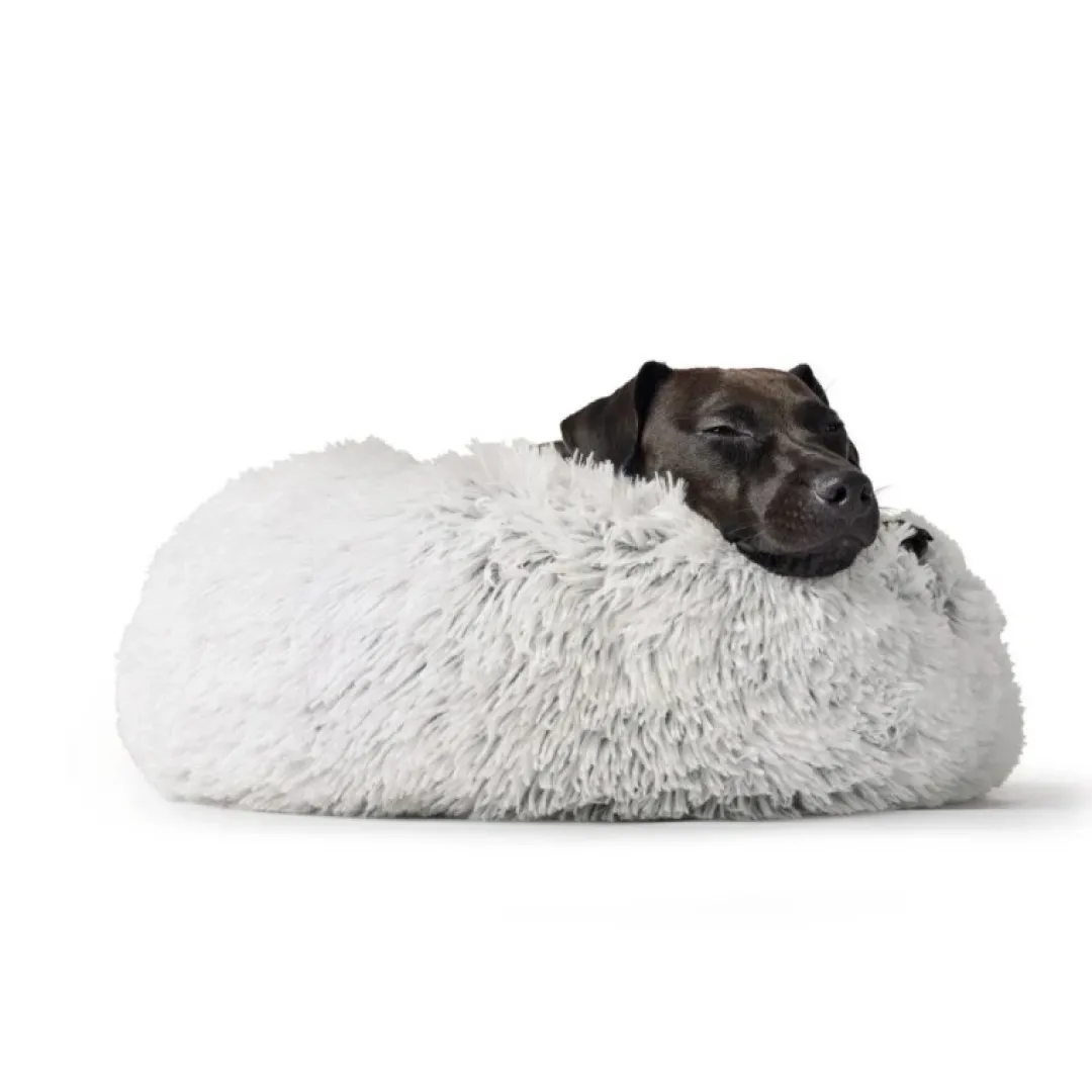 Outlet Loppa donut hundeseng Ø 50 cm Hvid Hundesenge Og Kurve Til Hunde - Bløde Og Komfortable|Sovepladser Til Hvalpe - Hundesenge, Kølemåtter Og Trygge Hvilesteder
