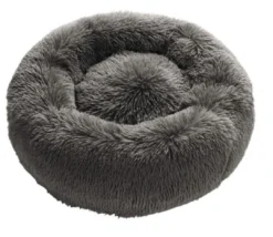New Loppa donut hundeseng Ø 50 cm Grå Hundesenge Og Kurve Til Hunde - Bløde Og Komfortable|Sovepladser Til Hvalpe - Hundesenge, Kølemåtter Og Trygge Hvilesteder