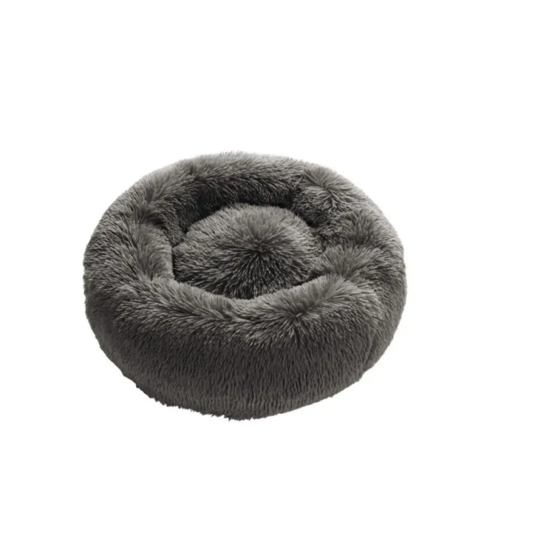 New Loppa donut hundeseng Ø 50 cm Grå Hundesenge Og Kurve Til Hunde - Bløde Og Komfortable|Sovepladser Til Hvalpe - Hundesenge, Kølemåtter Og Trygge Hvilesteder