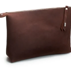 New Make Up Bag Cannobio Dark Brown Hunter Tasker I Læder