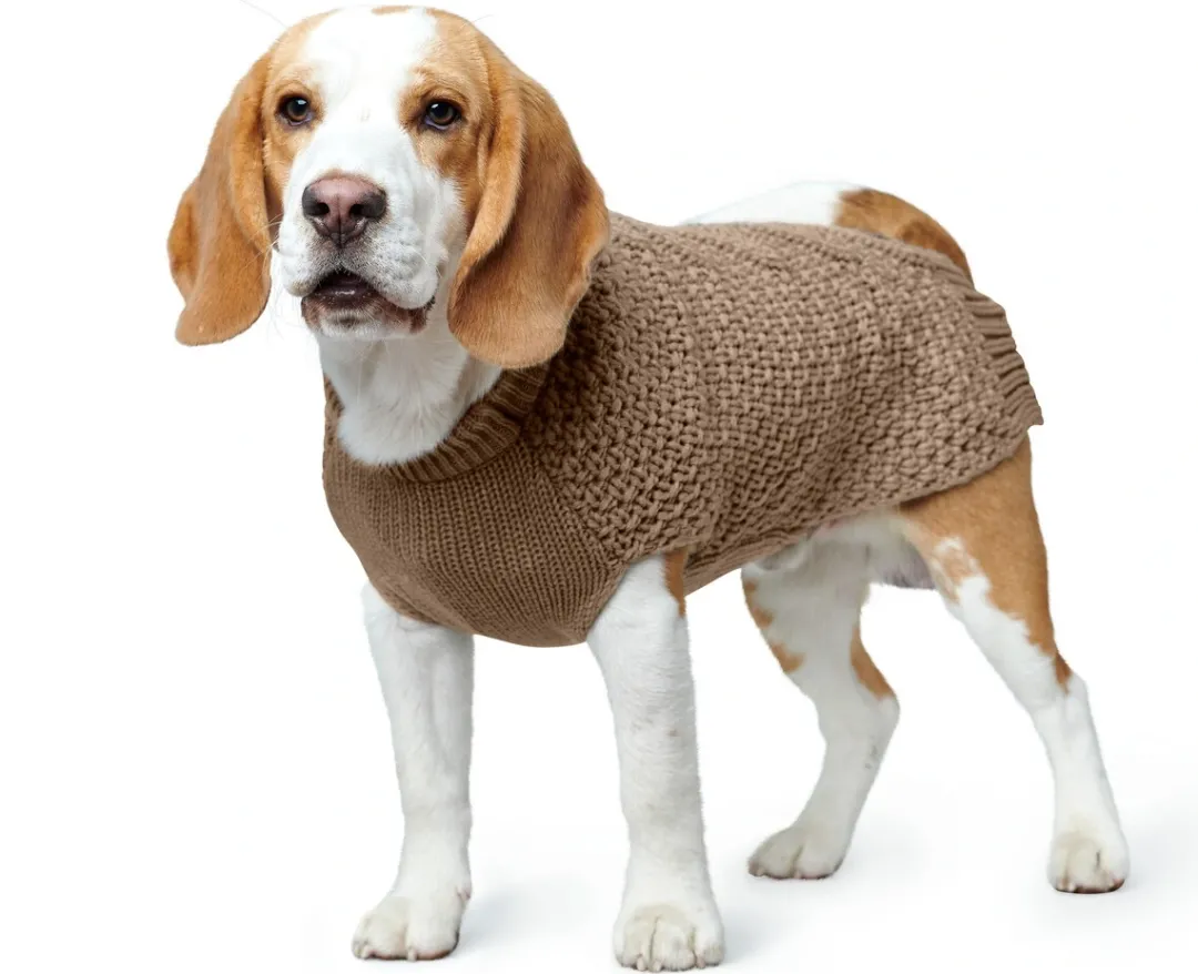 Outlet Malmø pullover strik beige str. 45 Hundetøj Til Hvalpe - Varme Dækkener Og Sko Til Trygge Gåture|Hundetøj Til Alle Hunde Med Varme Dækkener Og Sko