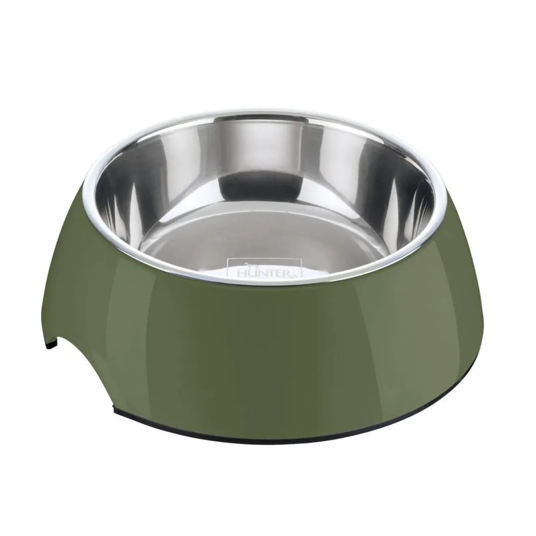 Outlet melamin hundeskål 350 ml - Stabil skål i khaki Hundeskåle Til Mad Og Drikke Der Passer Til Din Hunds Behov