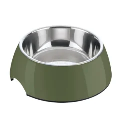 Discount melamin hundeskål 700 ml - Stabil skål i khaki Hundeskåle Til Mad Og Drikke Der Passer Til Din Hunds Behov
