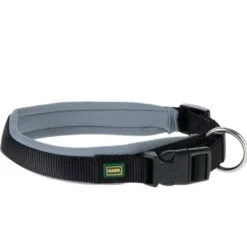 Sale Neopren hundehalsbånd grå og sort 55 cm - 50-55 cm indstilling Hvalpehalsbånd - Bløde Og Sikre Halsbånd Med Perfekt Pasform Til Din Hvalp|Hundehalsbånd Med Stil - Komfort Og Sikkerhed Til Din Hund