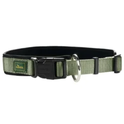 Outlet Neopren Plus hundehalsbånd oliven/sort 50 cm - 45-50 cm indstilling Hvalpehalsbånd - Bløde Og Sikre Halsbånd Med Perfekt Pasform Til Din Hvalp|Hundehalsbånd Med Stil - Komfort Og Sikkerhed Til Din Hund