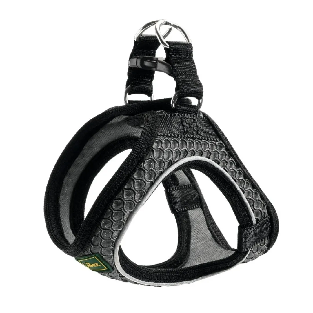 Discount NY Hilo Comfort hundesele XXS-XS antracitgrå just mave 31-36 cm - Let komfort til små hunde Hvalpeseler - Bløde Justerbare Seler Der Giver Din Hvalp Tryghed Og Støtte På Turen|Hundeseler Til Alle Behov Og Hundestørrelser