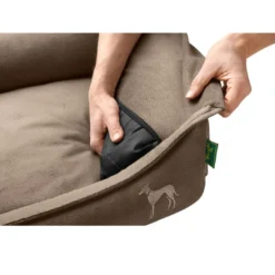 New Ortho Merida hundeseng L 90x70 cm Taupe Hundesenge Og Kurve Til Hunde - Bløde Og Komfortable|Sovepladser Til Hvalpe - Hundesenge, Kølemåtter Og Trygge Hvilesteder