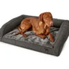 Outlet ortopædisk hundesofa Livingston Medium 80 x 60 cm Antracit Hundesenge Og Kurve Til Hunde - Bløde Og Komfortable|Sovepladser Til Hvalpe - Hundesenge, Kølemåtter Og Trygge Hvilesteder